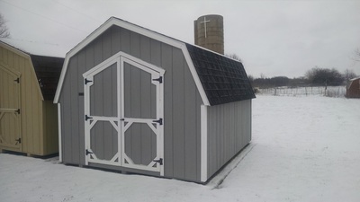 10x12 Gambrel Shed by BC Barns *Options: 2 Color Paint